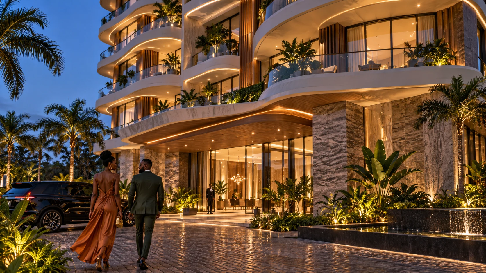 Apartments architectural concept