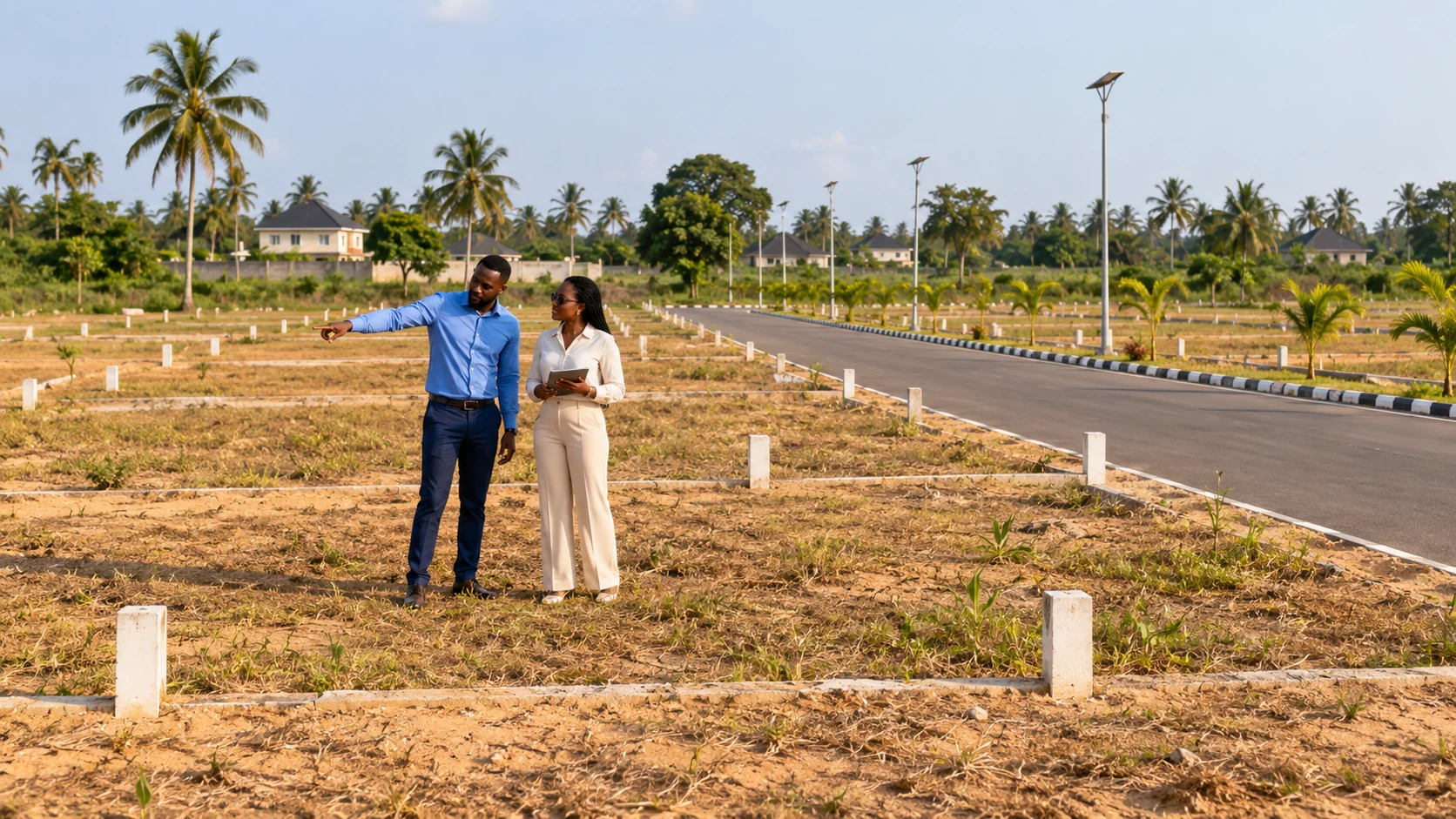 Land & plots architectural concept